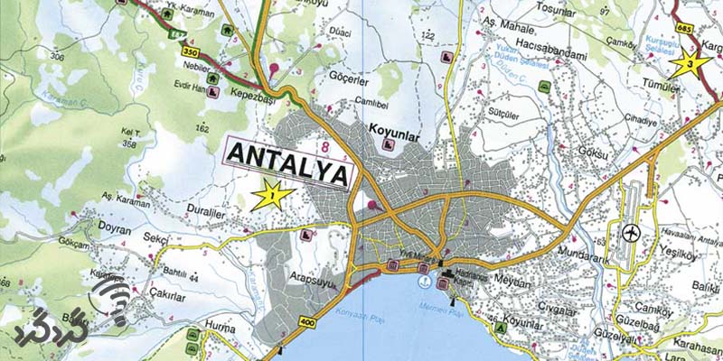 نقشه آنتالیا