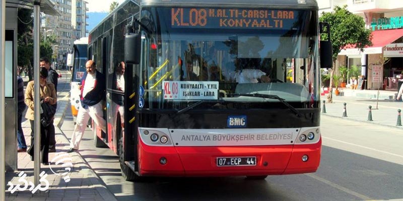 اتوبوس در آنتالیا